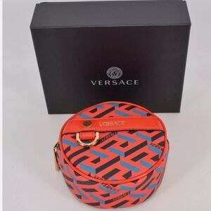 Versace La Greca Round Pouch